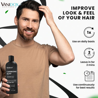 Carbonic Acid Shampoo | Revitalizes Hair Growth | Scalp Soothing Formula | Washes away Dandruff